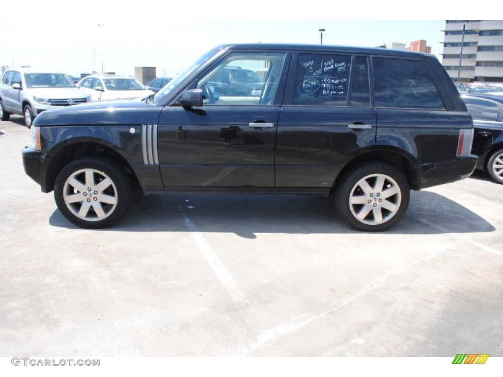 2008 Range Rover V8 HSE - Java Black Pearlescent / Ivory photo #4