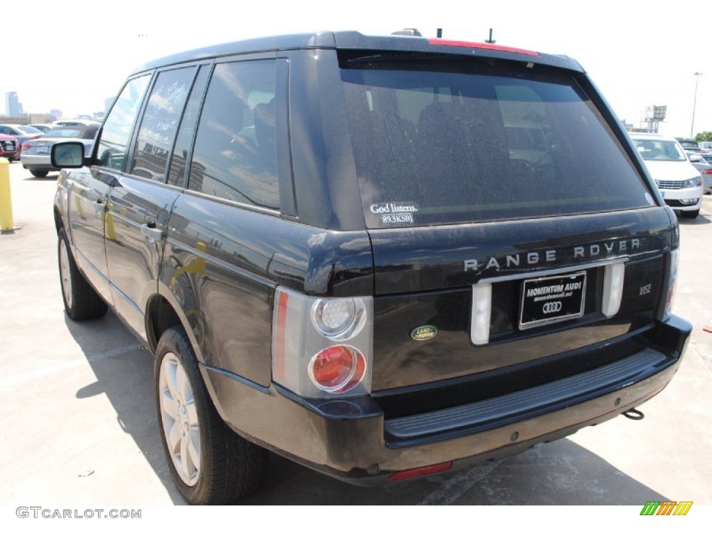2008 Range Rover V8 HSE - Java Black Pearlescent / Ivory photo #5