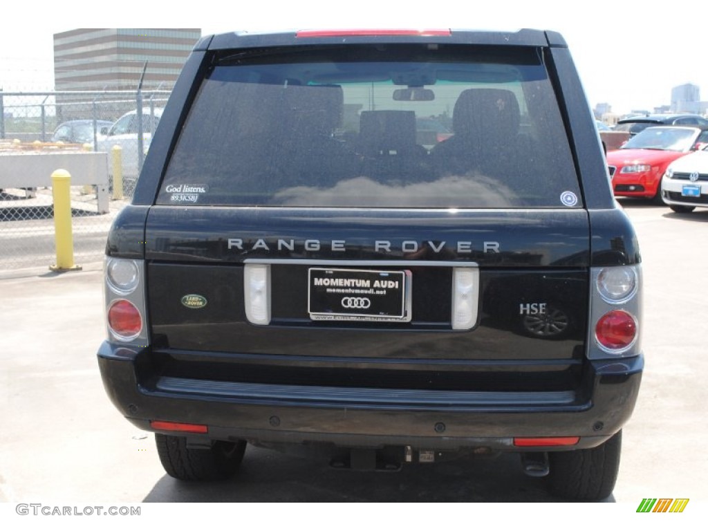 2008 Range Rover V8 HSE - Java Black Pearlescent / Ivory photo #6