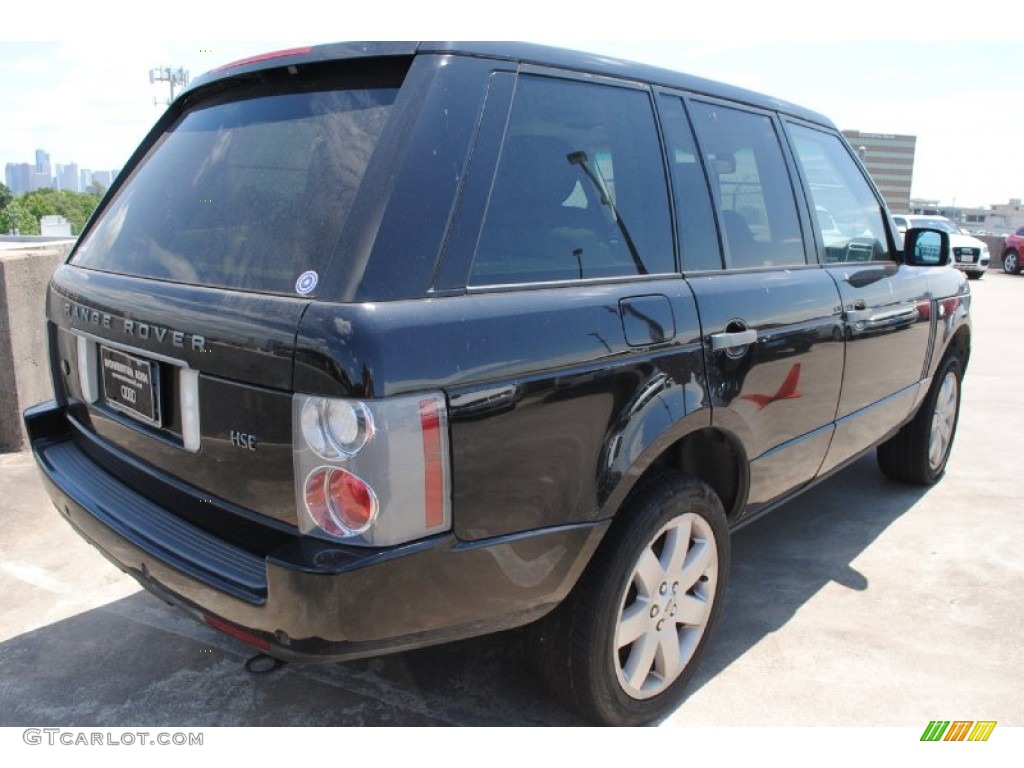 2008 Range Rover V8 HSE - Java Black Pearlescent / Ivory photo #7