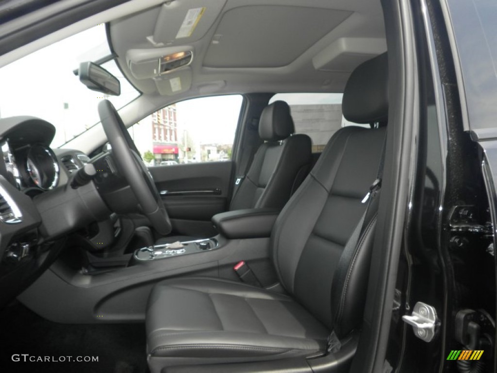 Black Interior 2013 Dodge Durango Crew AWD Photo #80444897