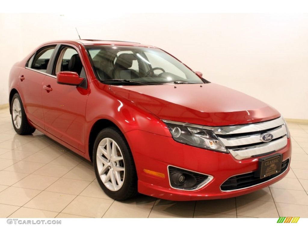 2010 Fusion SEL V6 - Red Candy Metallic / Charcoal Black photo #1