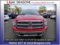 2010 Inferno Red Crystal Pearl Dodge Ram 1500 Laramie Crew Cab 4x4  photo #2