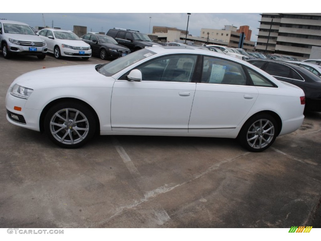 Ibis White 2009 Audi A6 3.2 Sedan Exterior Photo #80446475
