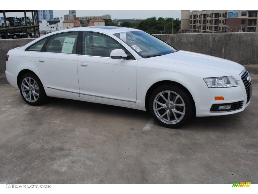 Ibis White 2009 Audi A6 3.2 Sedan Exterior Photo #80446573