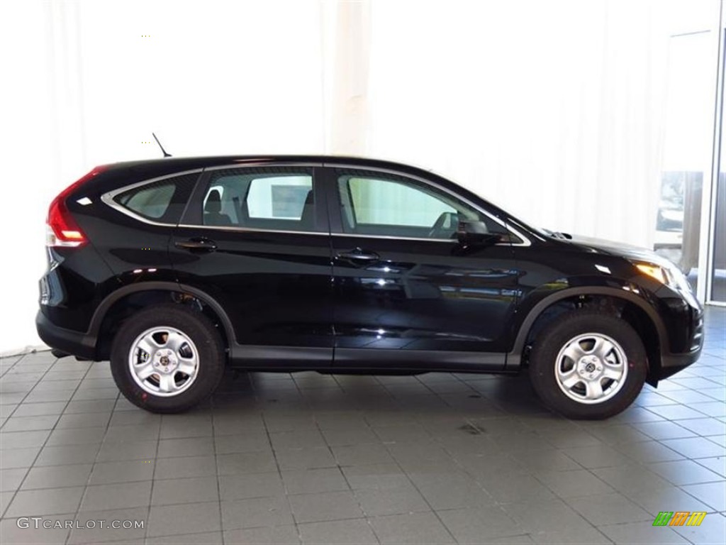 2013 CR-V LX - Crystal Black Pearl / Black photo #2