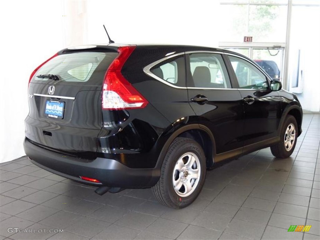 2013 CR-V LX - Crystal Black Pearl / Black photo #3