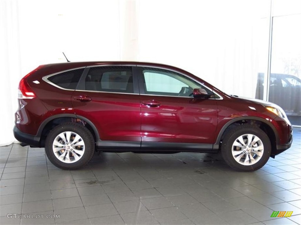 2013 CR-V EX - Basque Red Pearl II / Gray photo #2