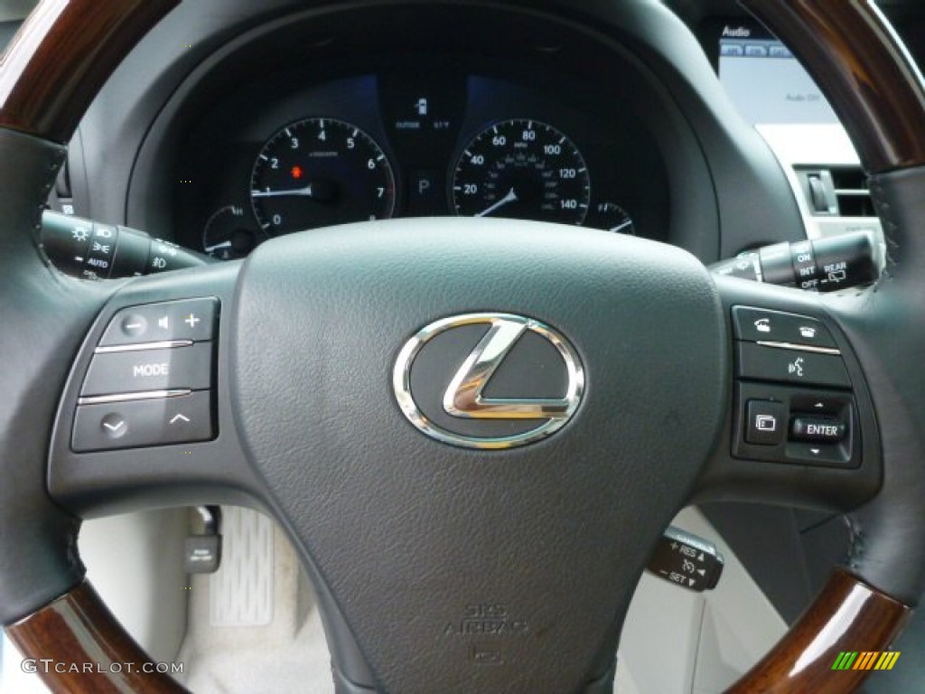 2012 Lexus RX 350 AWD Light Gray Steering Wheel Photo #80449891