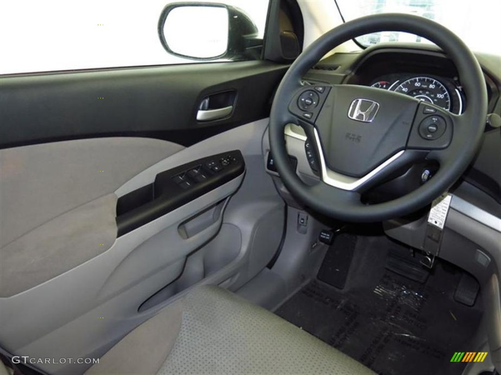 2013 CR-V EX AWD - Polished Metal Metallic / Gray photo #6