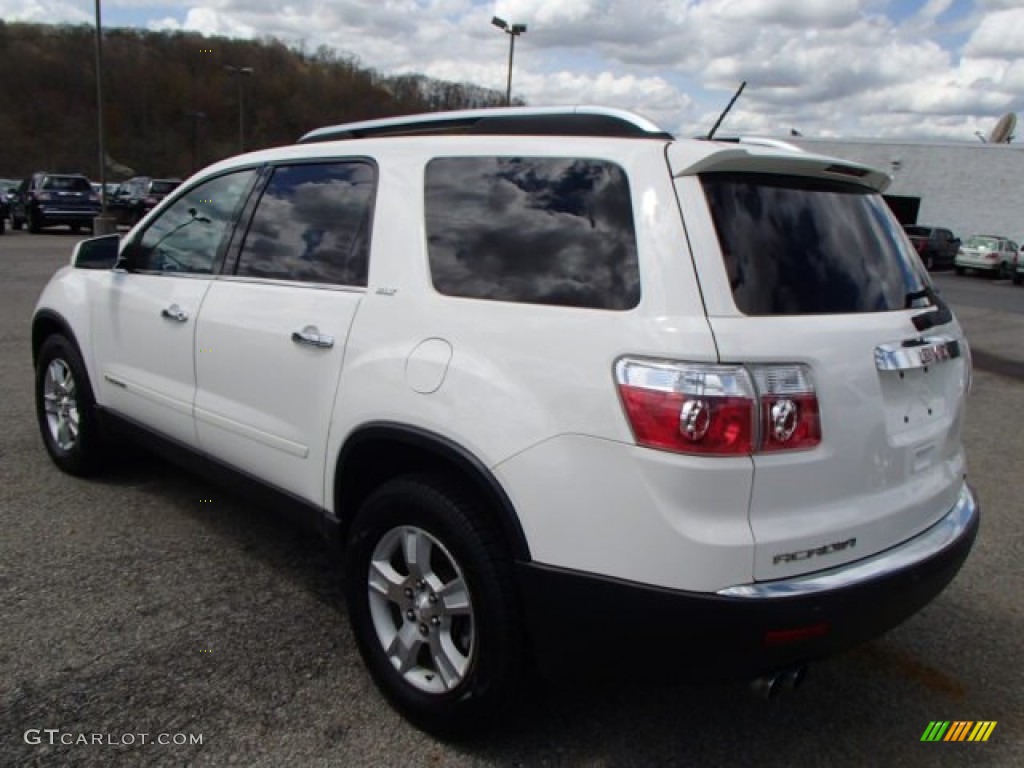 2007 Acadia SLT AWD - Summit White / Brick photo #4