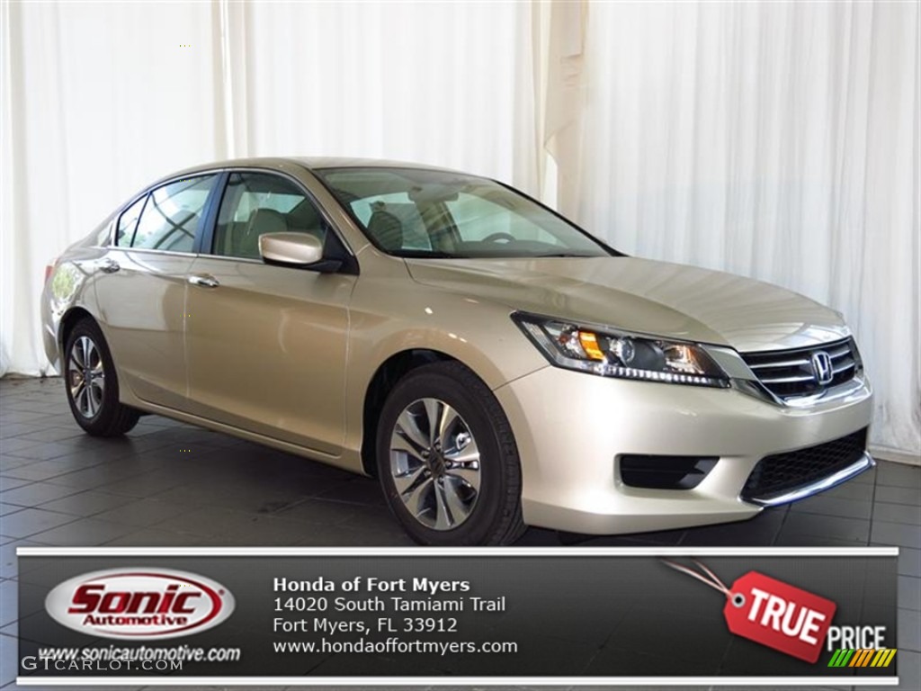 2013 Accord LX Sedan - Champagne Frost Pearl / Ivory photo #1