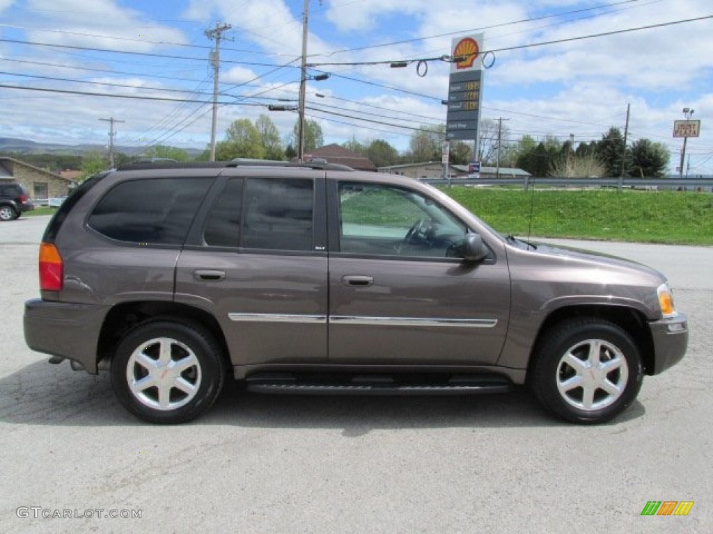 2008 Envoy SLT 4x4 - Medium Brown Metallic / Ebony photo #10