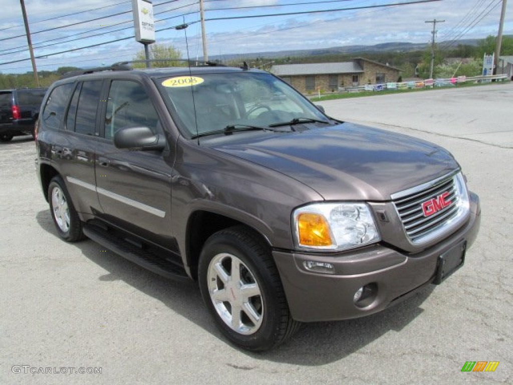 2008 Envoy SLT 4x4 - Medium Brown Metallic / Ebony photo #13