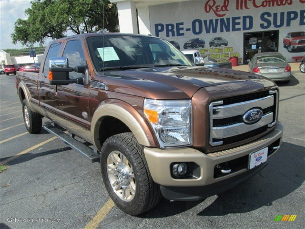 2012 F350 Super Duty King Ranch Crew Cab 4x4 - Golden Bronze Metallic / Chaparral Leather photo #1