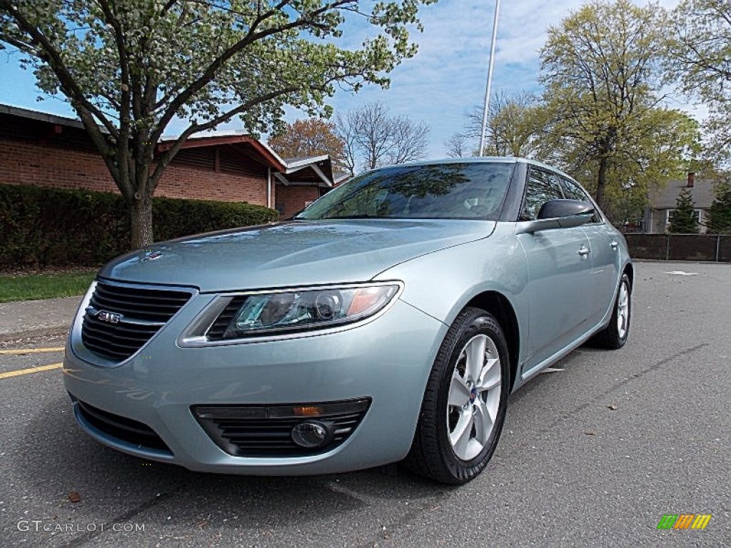 2011 9-5 Turbo4 Sedan - Glacier Silver Metallic / Jet Black photo #1