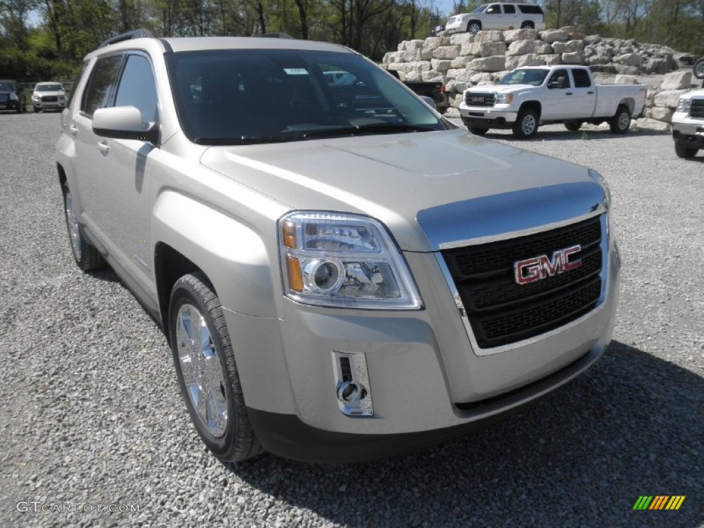 Champagne Silver Metallic 2013 GMC Terrain SLT AWD Exterior Photo #80453219
