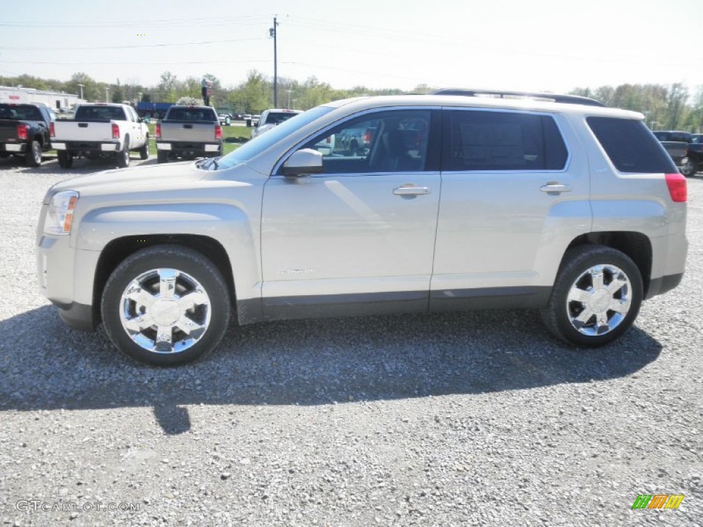 2013 Terrain SLT AWD - Champagne Silver Metallic / Brownstone photo #4