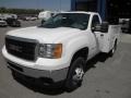 Summit White - Sierra 3500HD Regular Cab 4x4 Utility Truck Photo No. 3