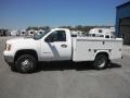 Summit White - Sierra 3500HD Regular Cab Chassis Photo No. 4