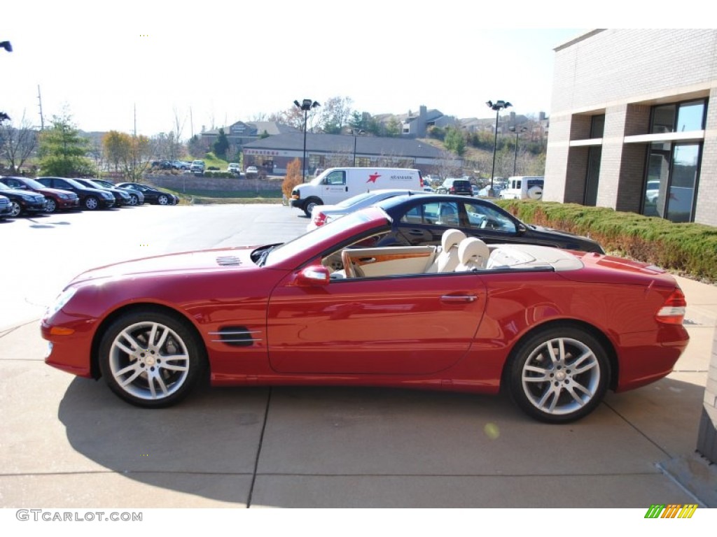 2008 SL 550 Roadster - Mars Red / Stone photo #5