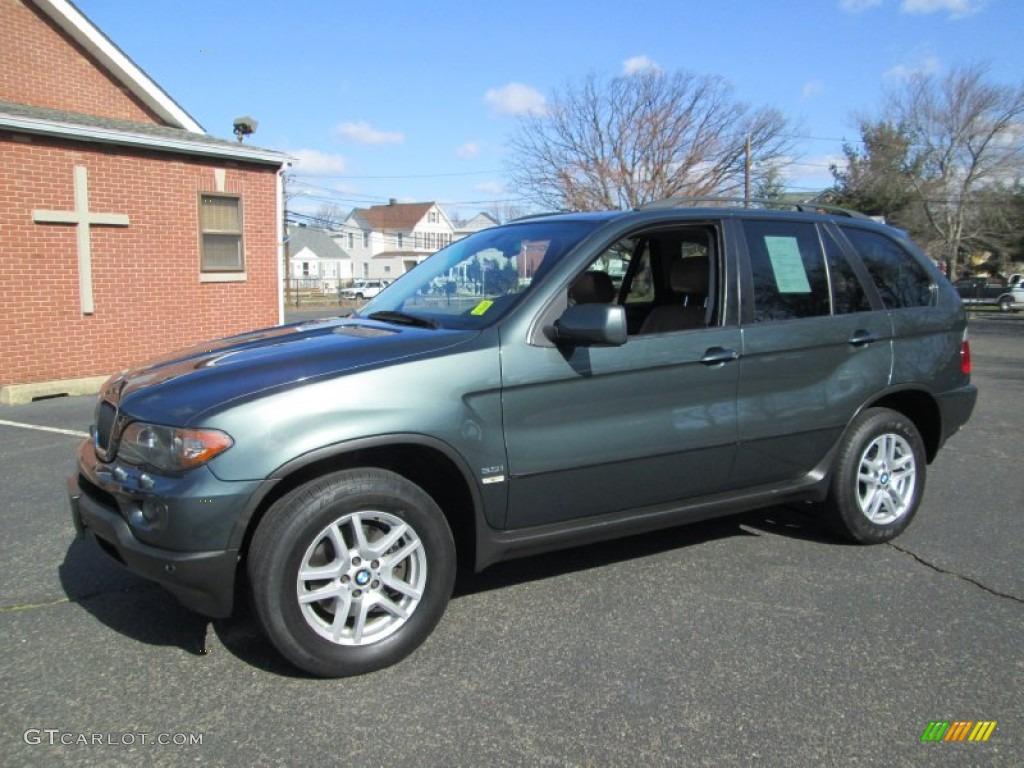 2005 X5 3.0i - Highland Green Metallic / Truffle Brown photo #3