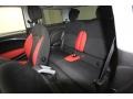 2009 Mini Cooper Black/Rooster Red Interior Rear Seat Photo