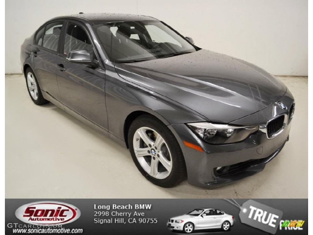 2013 3 Series 328i Sedan - Mineral Grey Metallic / Black photo #1