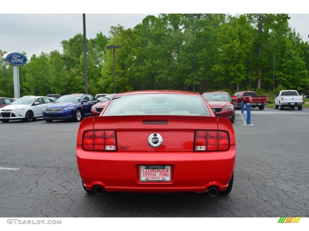 2007 Mustang GT Premium Coupe - Torch Red / Medium Parchment photo #4