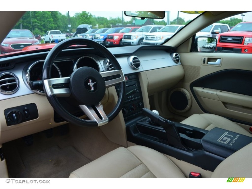 2007 Mustang GT Premium Coupe - Torch Red / Medium Parchment photo #10