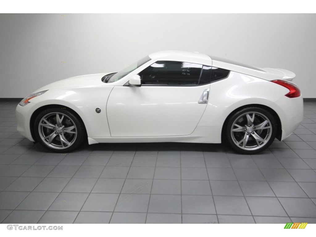 Pearl White 2009 Nissan 370Z Sport Touring Coupe Exterior Photo #80460260