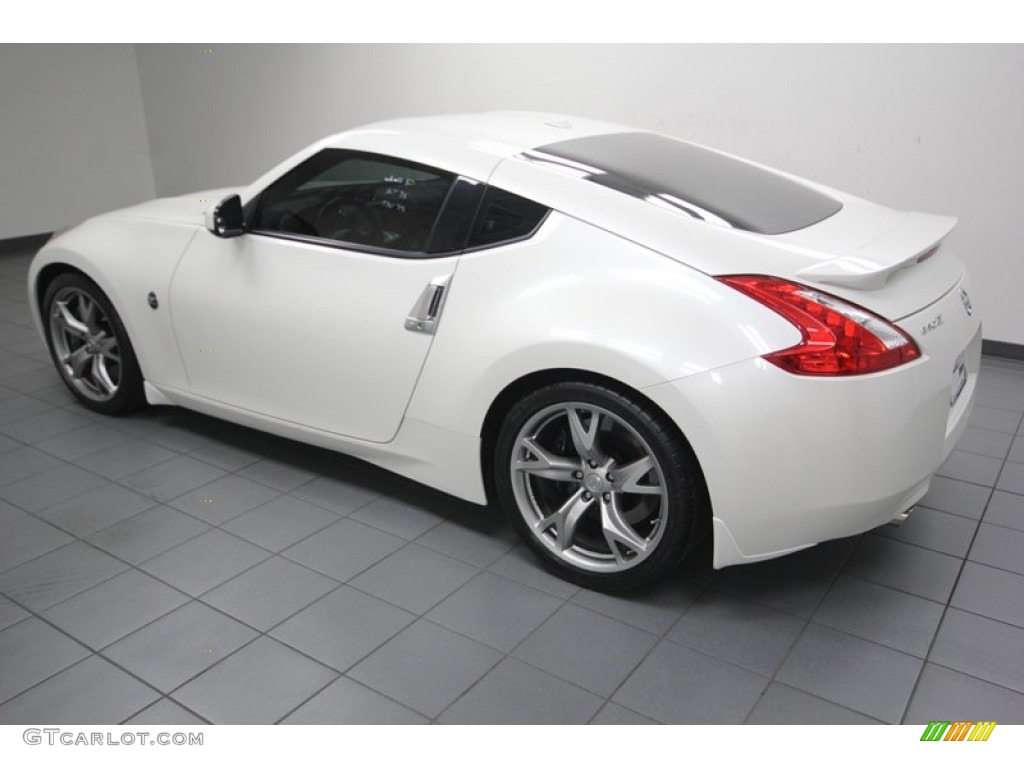 Pearl White 2009 Nissan 370Z Sport Touring Coupe Exterior Photo #80460322