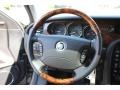 Charcoal 2008 Jaguar XJ XJ8 L Steering Wheel