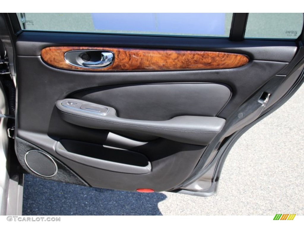 2008 Jaguar XJ XJ8 L Charcoal Door Panel Photo #80460496