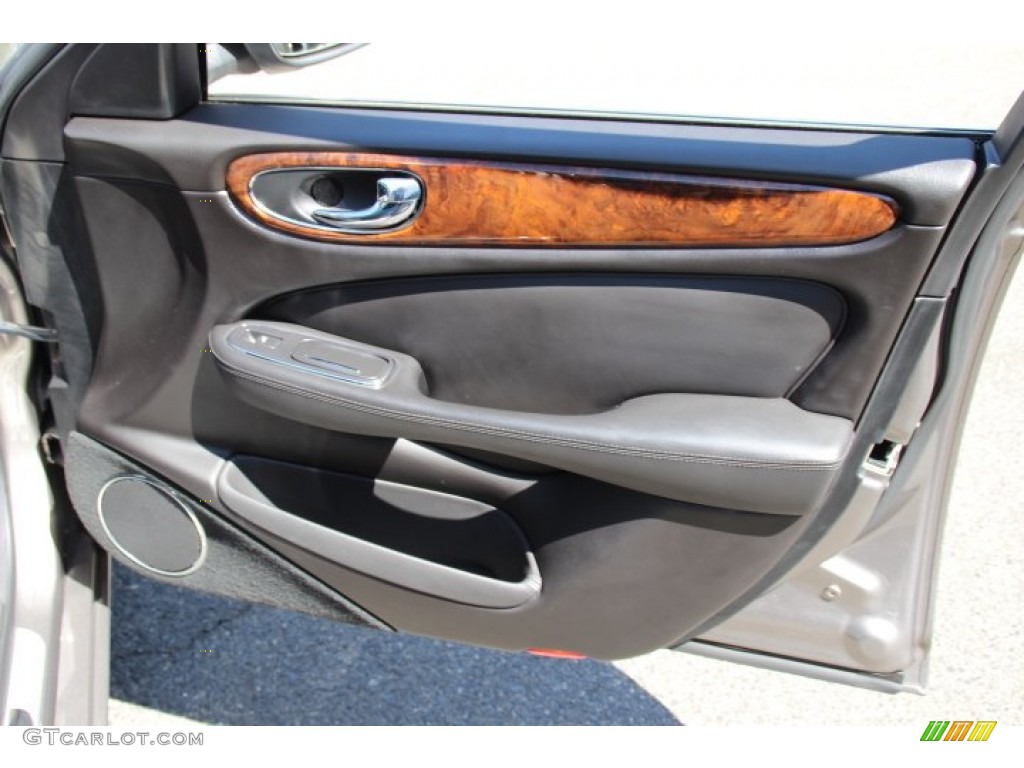 2008 Jaguar XJ XJ8 L Charcoal Door Panel Photo #80460550