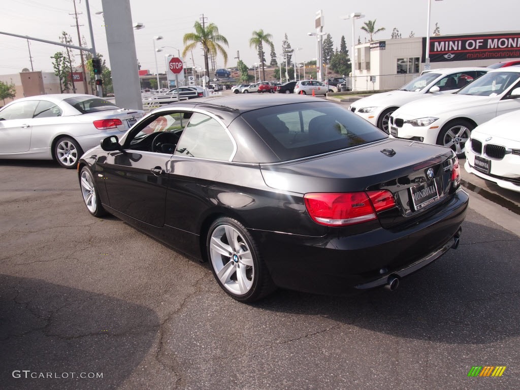 2010 3 Series 335i Convertible - Black Sapphire Metallic / Black photo #8