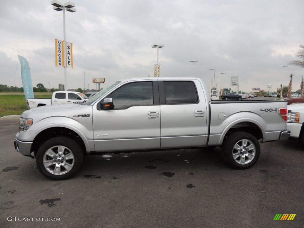 Ingot Silver Metallic 2013 Ford F150 Lariat SuperCrew 4x4 Exterior Photo #80461277