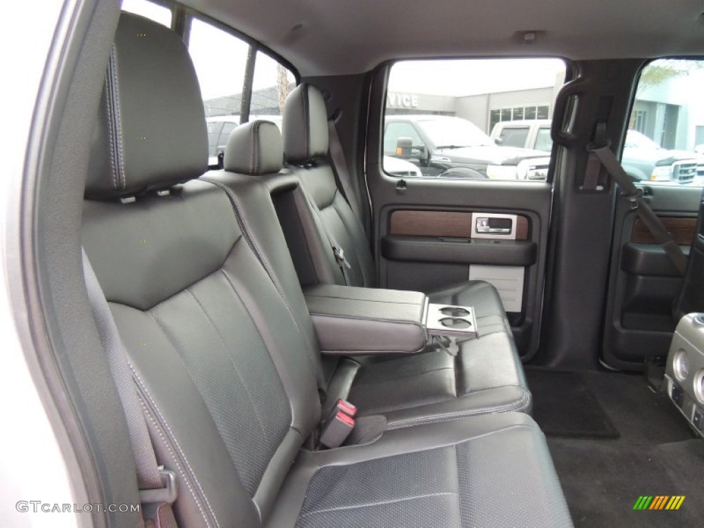 2013 Ford F150 Lariat SuperCrew 4x4 Rear Seat Photo #80461324