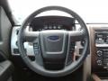 Black 2013 Ford F150 Lariat SuperCrew 4x4 Steering Wheel
