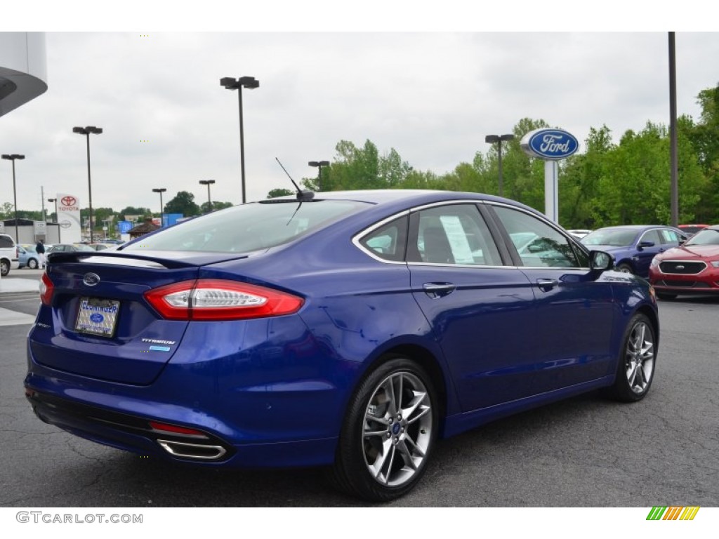 2013 Fusion Titanium - Deep Impact Blue Metallic / Charcoal Black photo #3