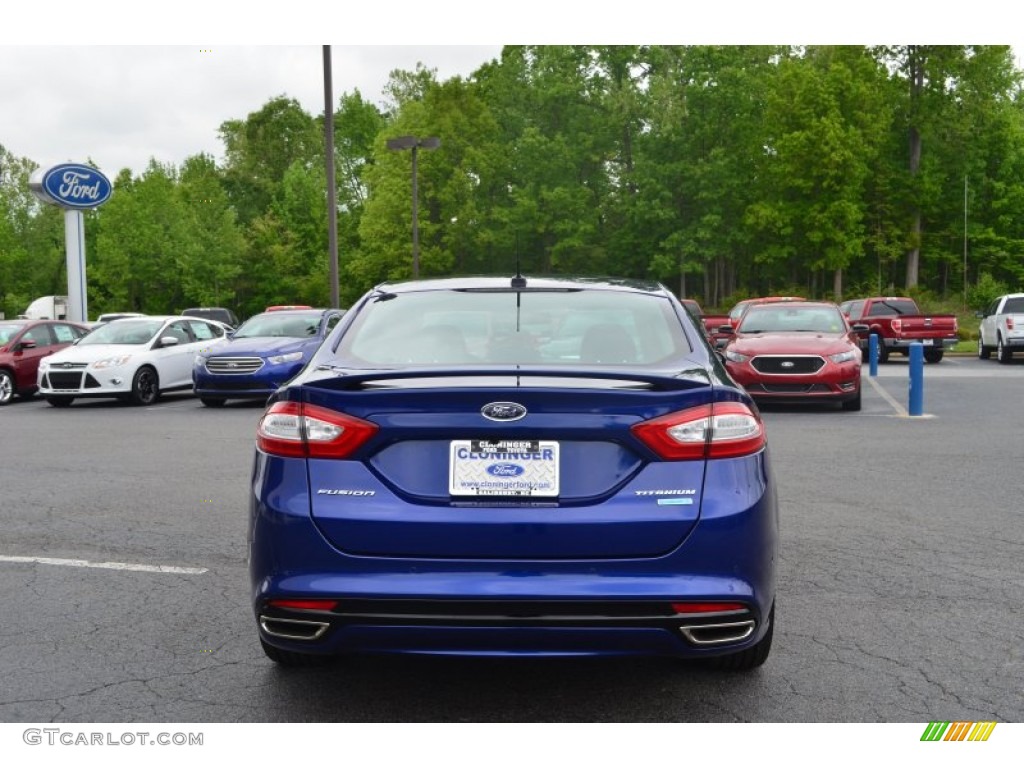 2013 Fusion Titanium - Deep Impact Blue Metallic / Charcoal Black photo #4