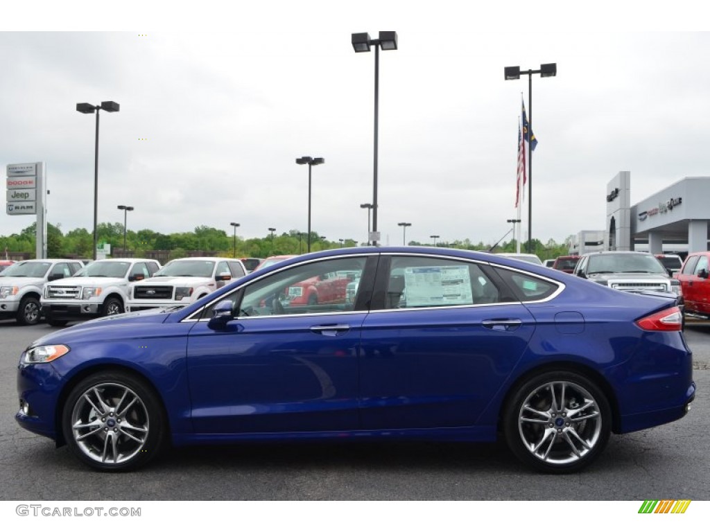 Deep Impact Blue Metallic 2013 Ford Fusion Titanium Exterior Photo #80461699