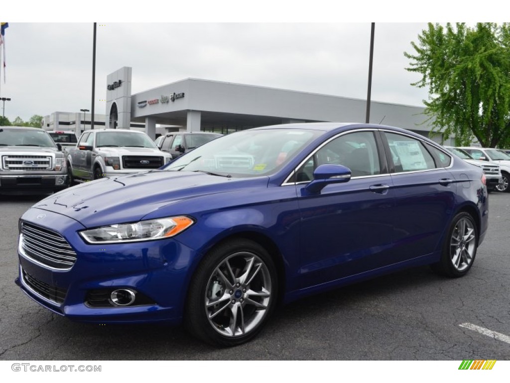 2013 Fusion Titanium - Deep Impact Blue Metallic / Charcoal Black photo #6