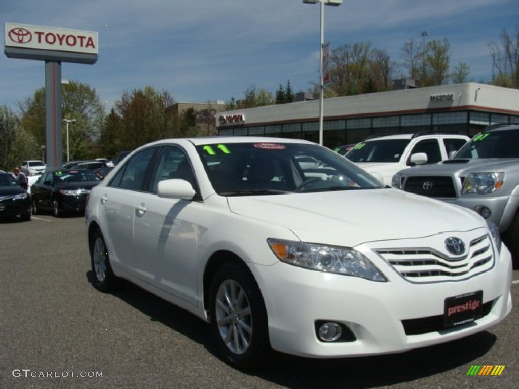 Super White Toyota Camry