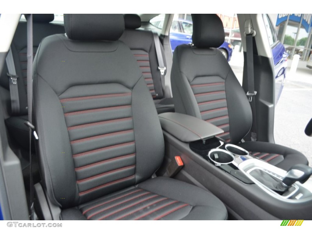 SE Appearance Package Charcoal Black/Red Stitching Interior 2013 Ford Fusion SE 1.6 EcoBoost Photo #80462829