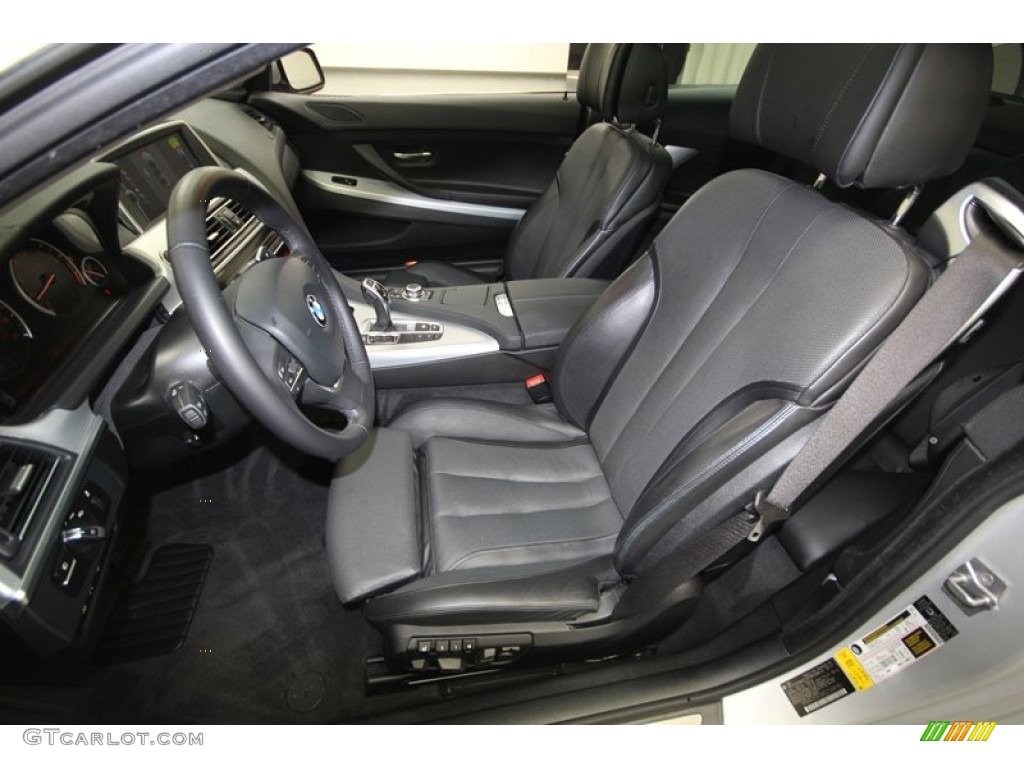 Black Nappa Leather Interior 2012 BMW 6 Series 650i Coupe Photo #80464583