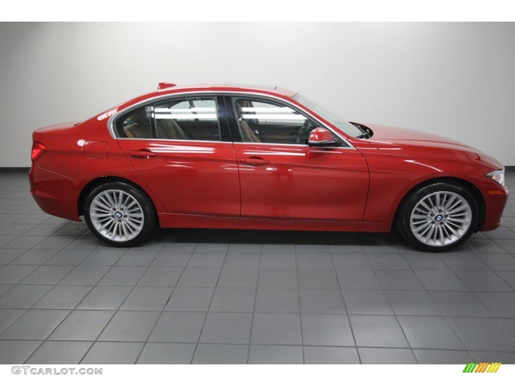 2012 3 Series 328i Sedan - Melbourne Red Metallic / Saddle Brown photo #7