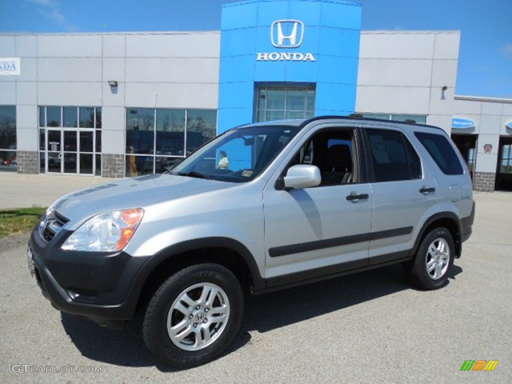 2004 CR-V EX 4WD - Satin Silver Metallic / Black photo #1