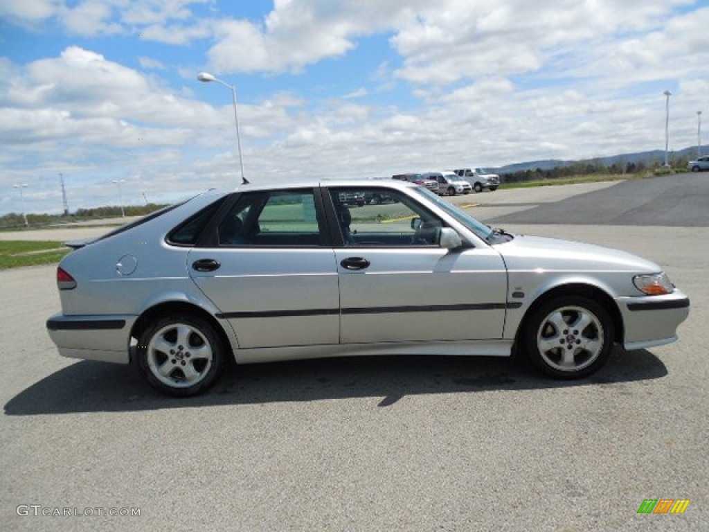 Silver Metallic 2001 Saab 9-3 SE Sedan Exterior Photo #80465629