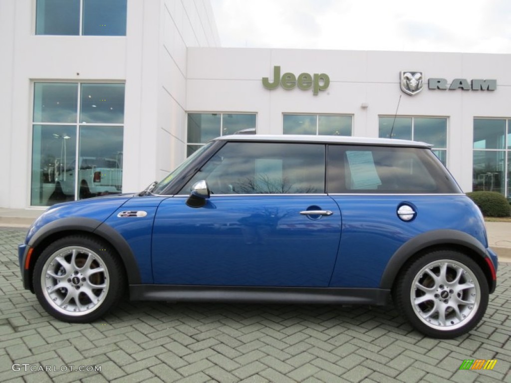 2006 Cooper S Hardtop - Hyper Blue Metallic / Panther Black photo #2